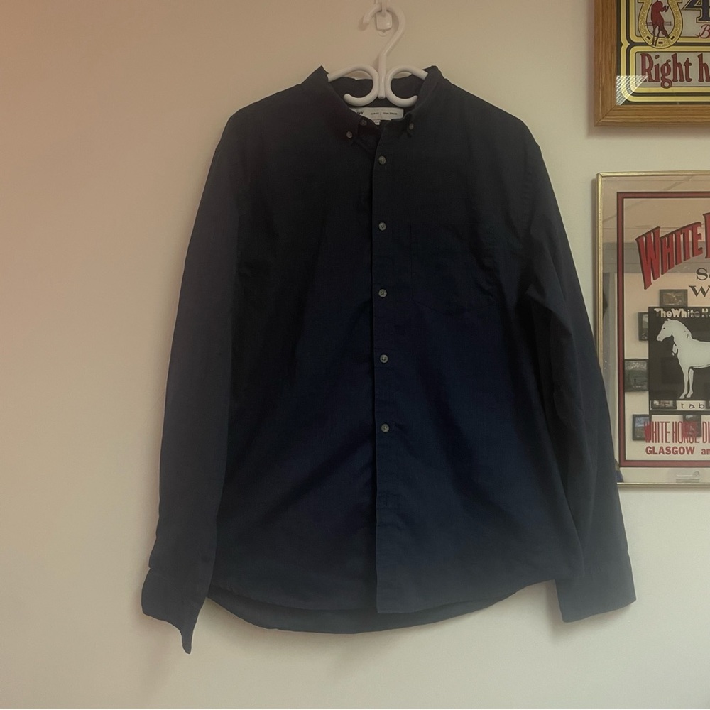 Old Navy Men’s Dark blue dress shirt